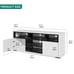 LED TV Stand Cabinet for 60 inch High Gloss Media Console with Open Shelves