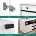 LED TV Stand Cabinet for 60 inch High Gloss Media Console with Open Shelves