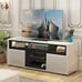 LED TV Stand Cabinet for 60 inch High Gloss Media Console with Open Shelves