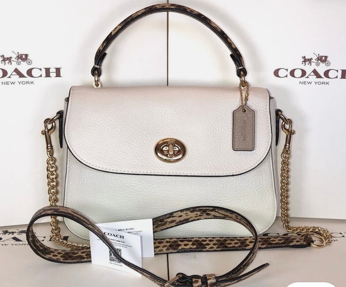 Coach Marlie Top Handle Satchel Pebbled Leather