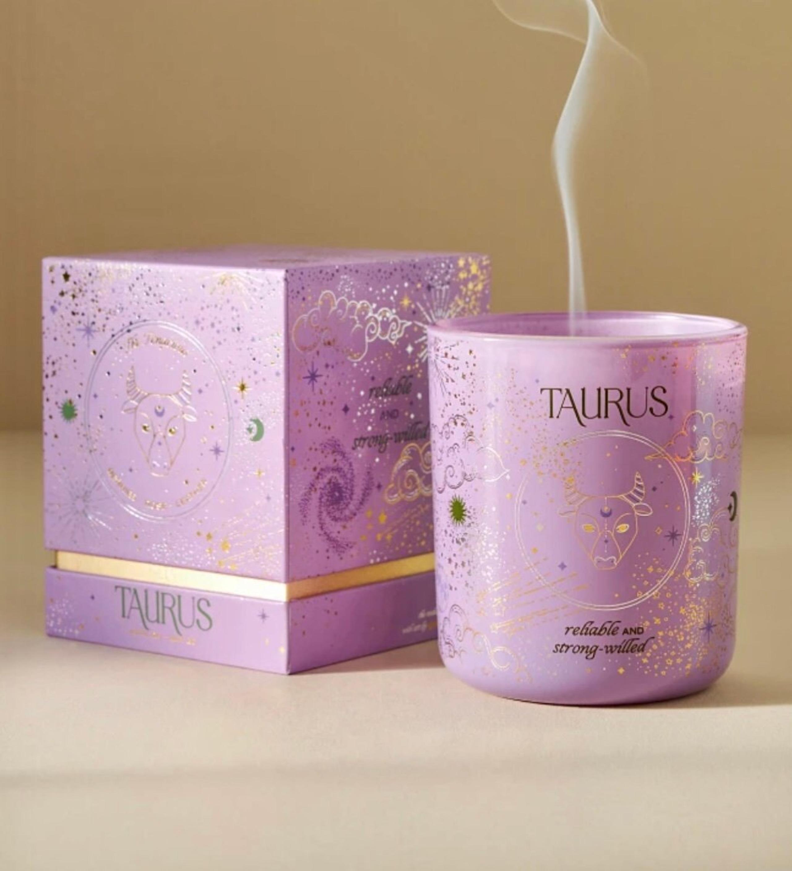 Anthropologie Taurus Zodiac Collection Boxed Candle