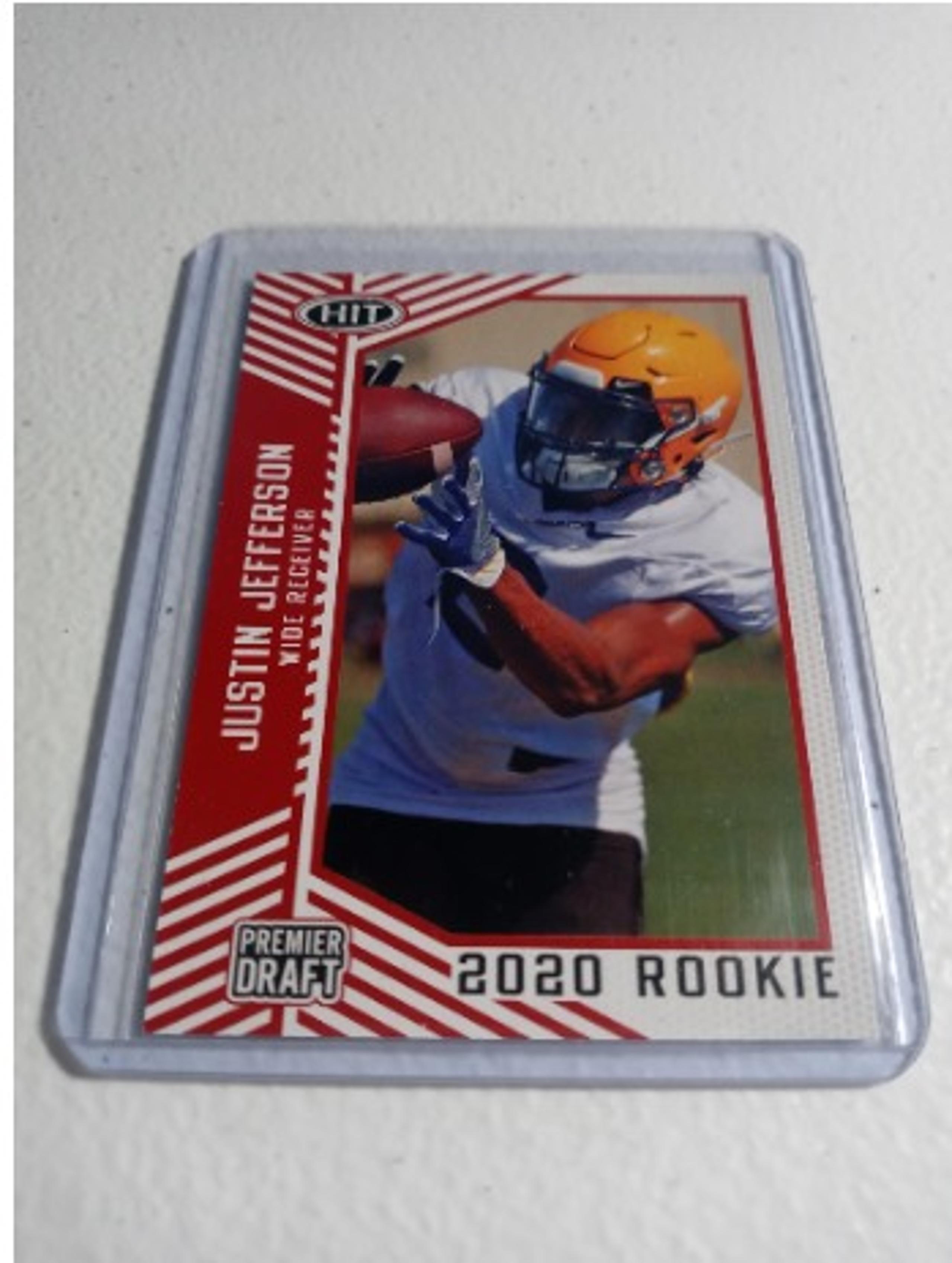 2020 SAGE HIT Red Justin Jefferson RC Rookie Card