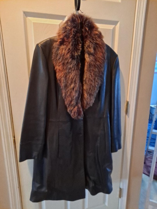 Leather coat