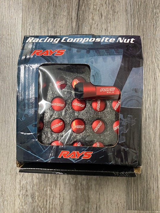 Rays red lug nuts JDM 12x1.25 new