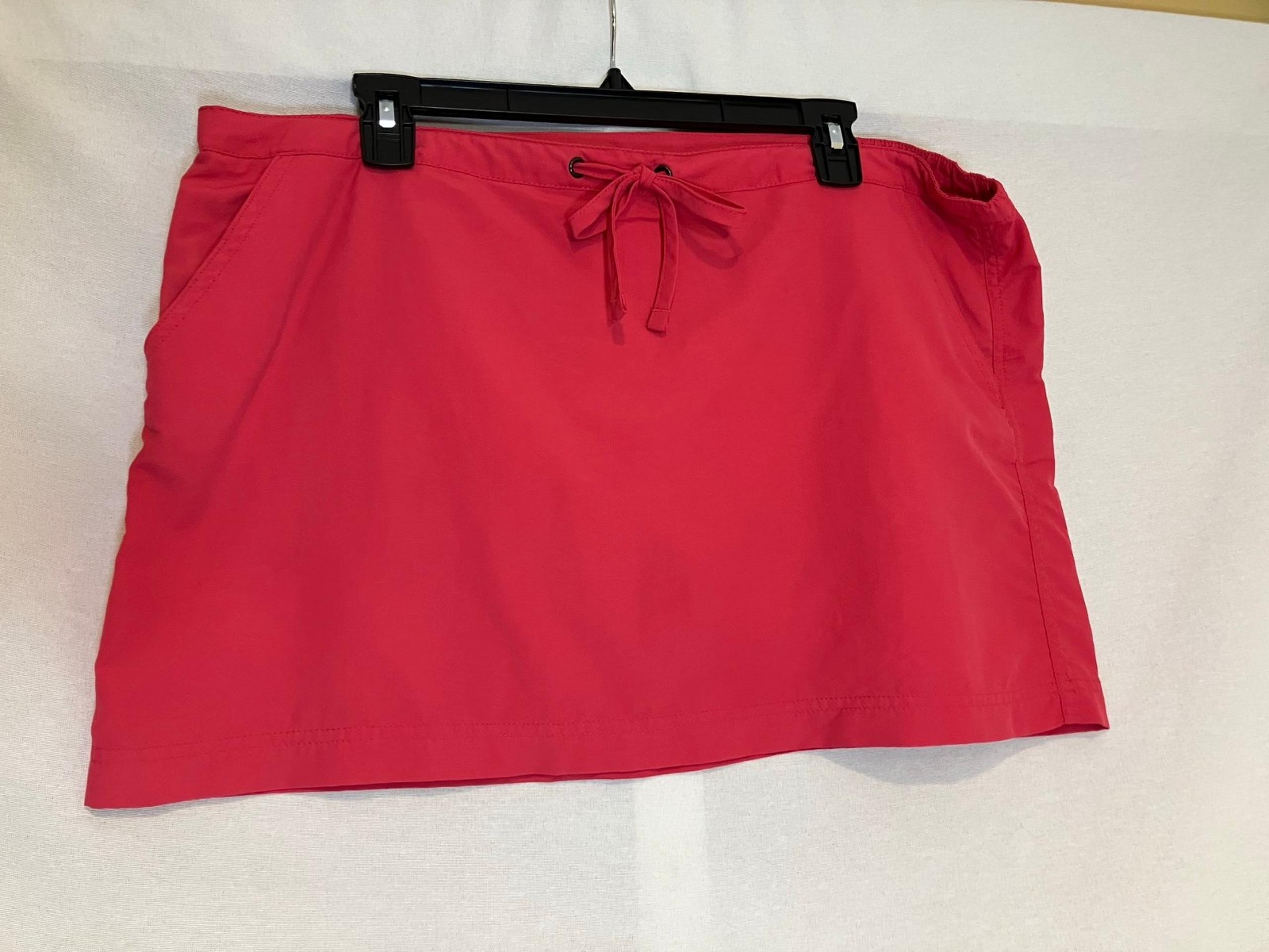 Lands' End Women's Athletic 100% Nylon Mini Skirt O GVB7 Size Large Summer