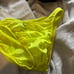 Transparent muscle sun private brief Flo yellow. S