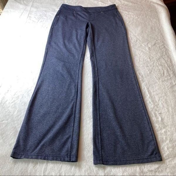 Athleta Gray Heather Bettona Wide Leg Pull On Pants Size Small