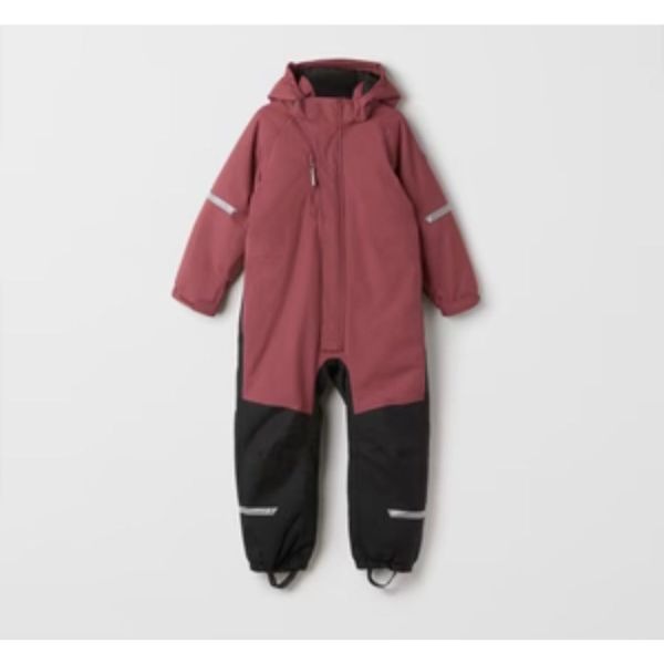 Polarn O Pyret Pink and Black Hooded Snowsuit Sz 110cm (4/5)