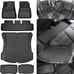SUPER LINER Floor Mats for Tesla Model 3 Custom Fit 2017-2023 All-Weather