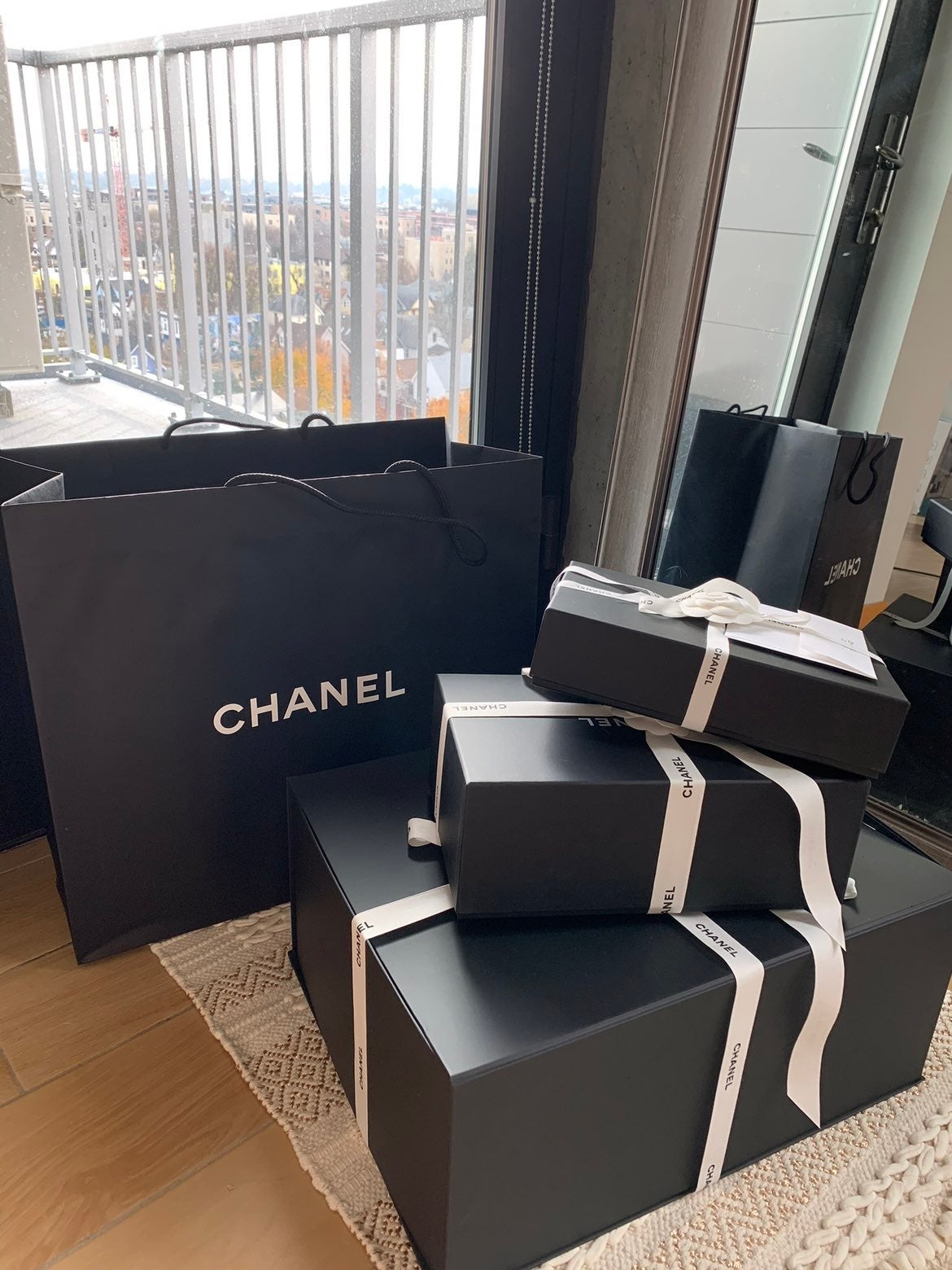 empty chanel and hermes box