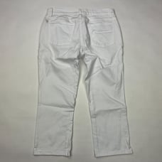 Eileen Fisher Organic Cotton Crop Jeans Stretch Denim Pocket Flat Front Women 6