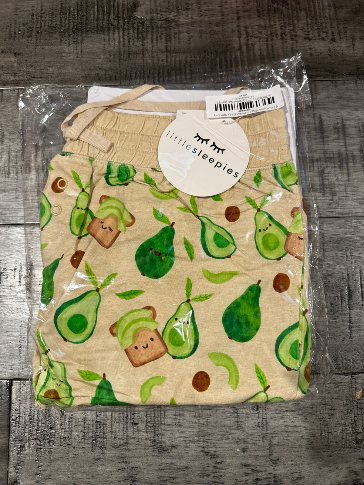 Size Small NIB Little Sleepies Avocado Toast Women’s pajama pants
