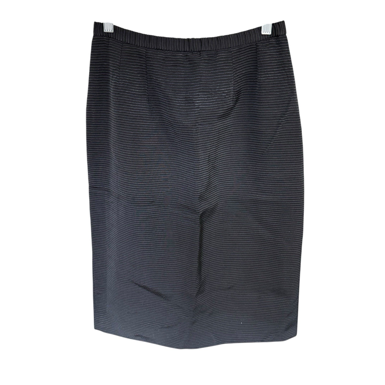 Vtg Nieman Marcus Skirt Candice Fraiberger Black 10 French Pencil Office Siren
