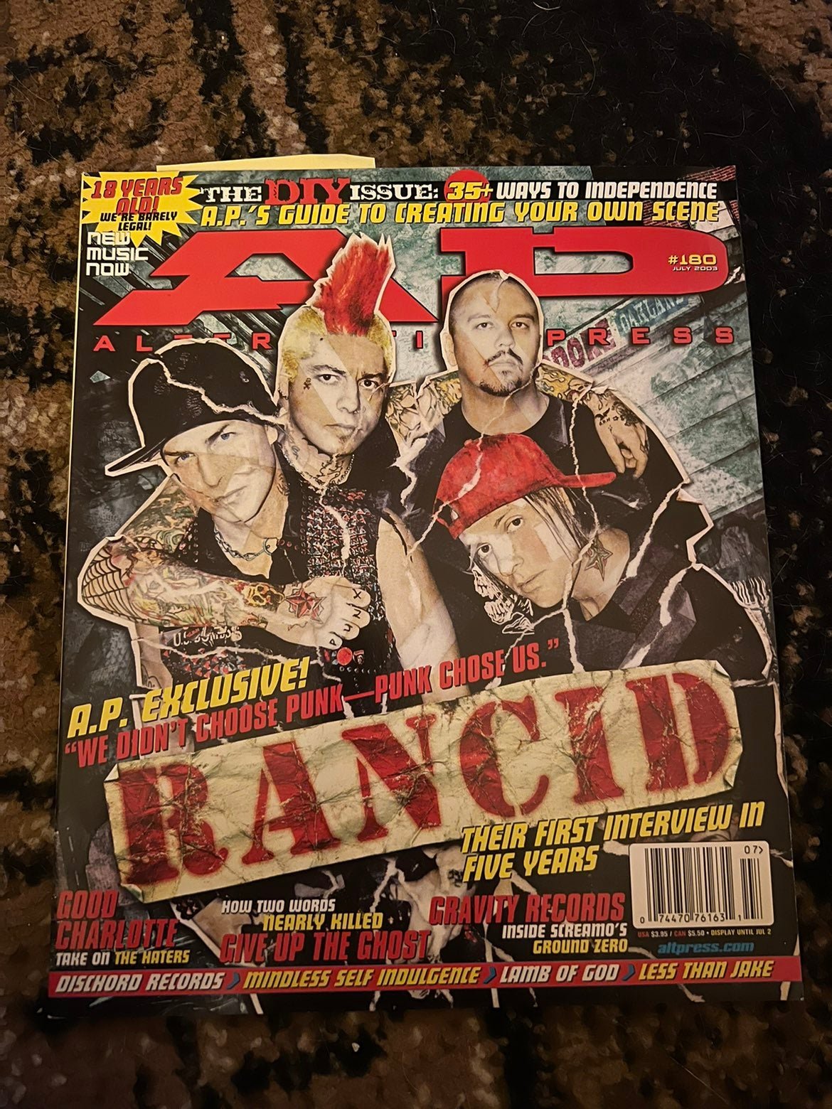 Rancid AP Magazine July '03 #180