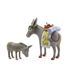 Nativity Mother & Baby Donkey Figures by Patience Brewster