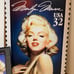 Marilyn Monroe USA 32 Cent Stamp Metal Sign & Legends Marilyn Monroe Stamps 1995