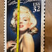 Marilyn Monroe USA 32 Cent Stamp Metal Sign & Legends Marilyn Monroe Stamps 1995