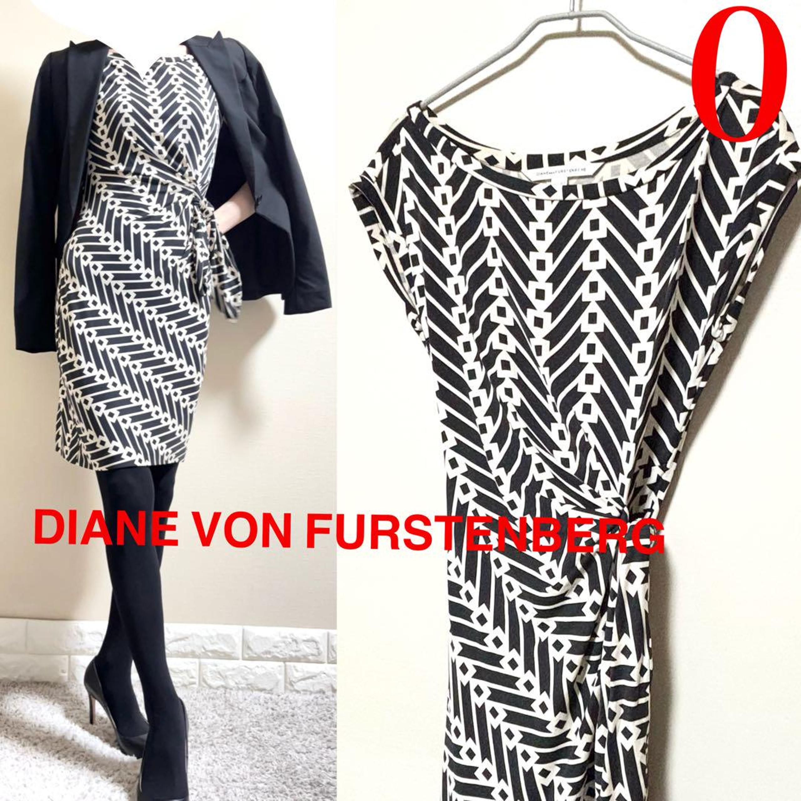 Diane von Furstenberg Silk 100% Dress 0 S Beige