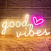 Good Vibes Neon Signs for Wall Decor, Good Vibes Neon Lights Sign, 16 xx8