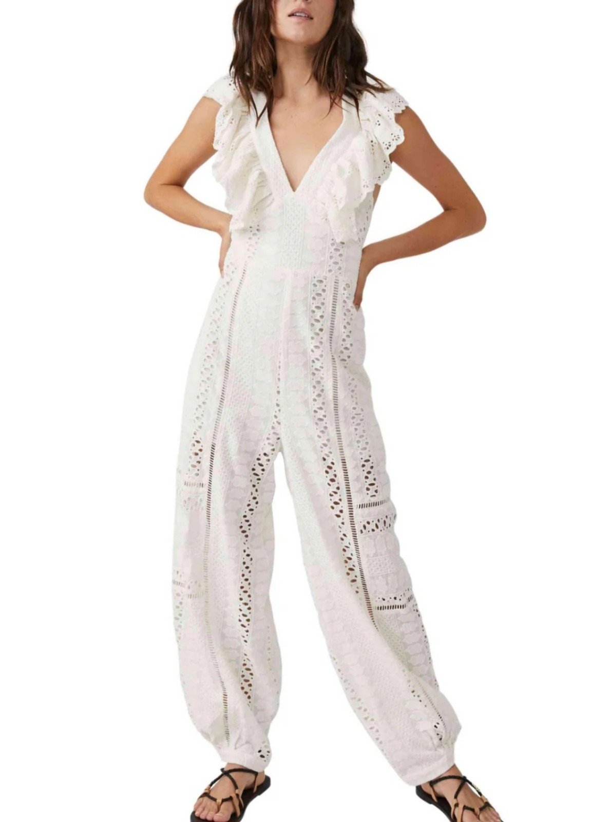 Free People Mikayla eyelet jumpsuit