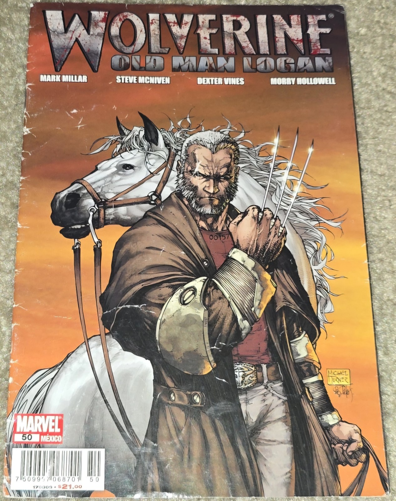 Rare Wolverine 66 MX 50 1st App Old Man Logan Michael Turner Foreign Variant B