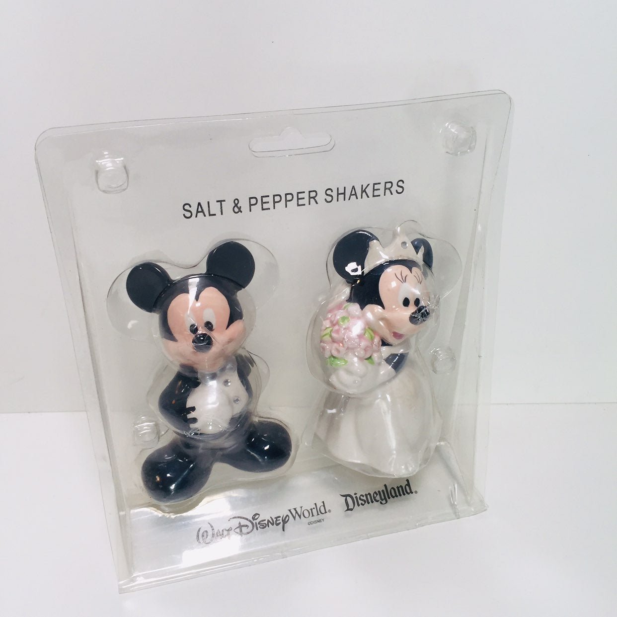 Walt Disney World Mickey Minnie Mouse Wedding salt and pepper shakers