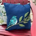 Set of Four Garden Treasures Accent Throw Pillows Floral and Bird Designs
