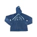 Aeropostale 87 Navy Blue Full Zip Hoodie Drawstring Hood Front Pockets Medium