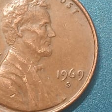 1969 S Lincoln Penny