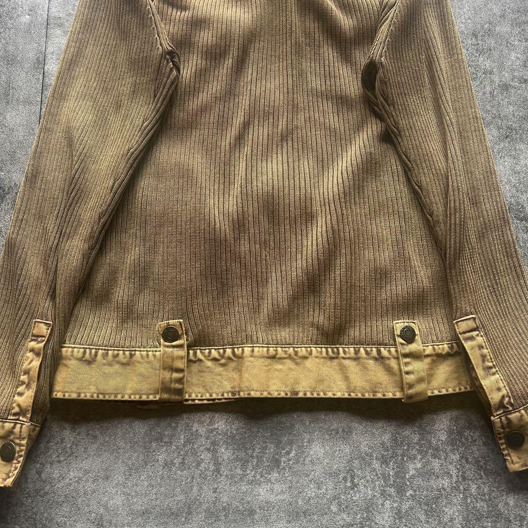 Archive grunge fade damage drivers knit Crewneck
