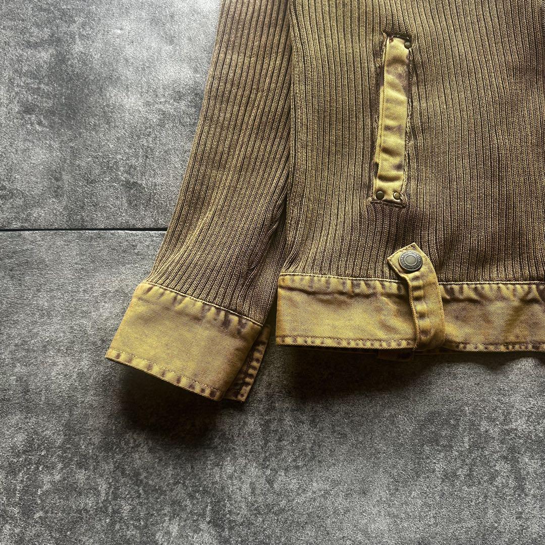 Archive grunge fade damage drivers knit Crewneck