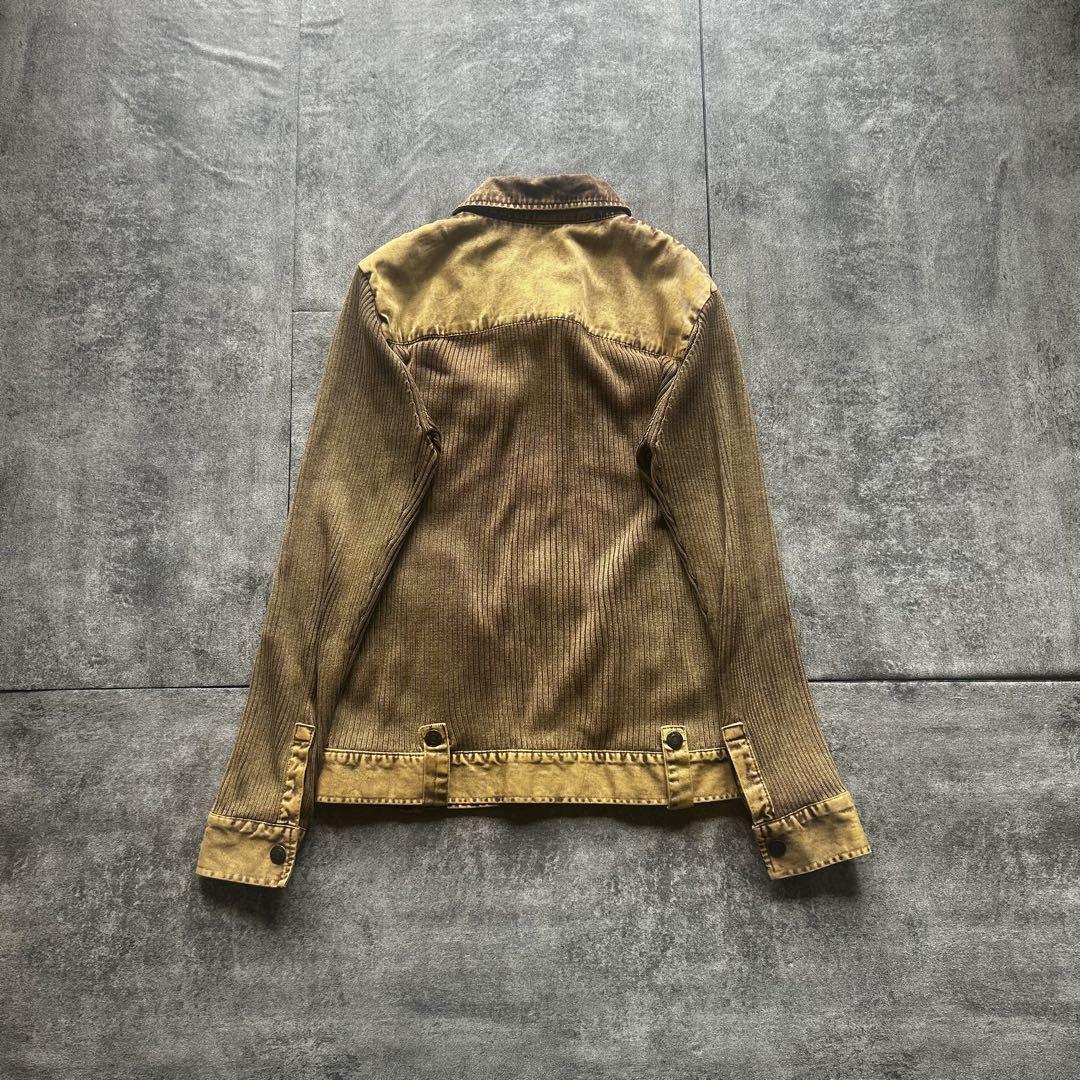 Archive grunge fade damage drivers knit Crewneck