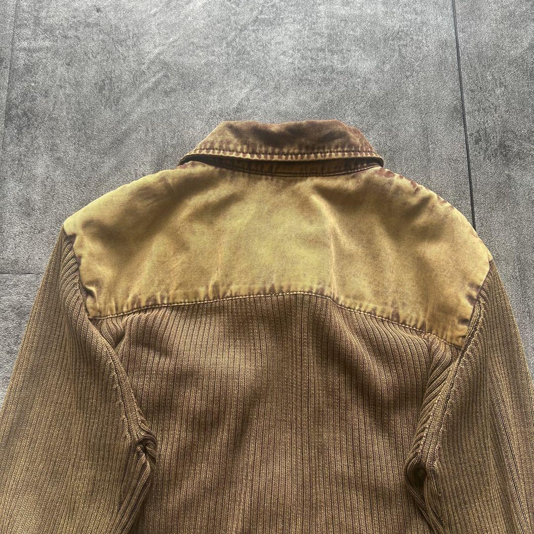 【アウトレット☆送料無料】 fade grunge Archive damage Crewneck knit drivers トップス