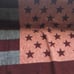 Vintage Faribault Mills Wool Western Patriotic Blanket Thick Made In USA. 40x60