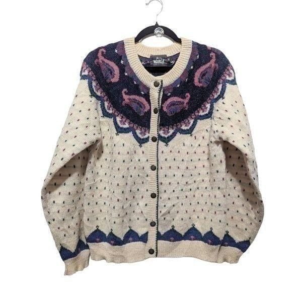 Woolrich Vintage wool blend button front cardigan Medium