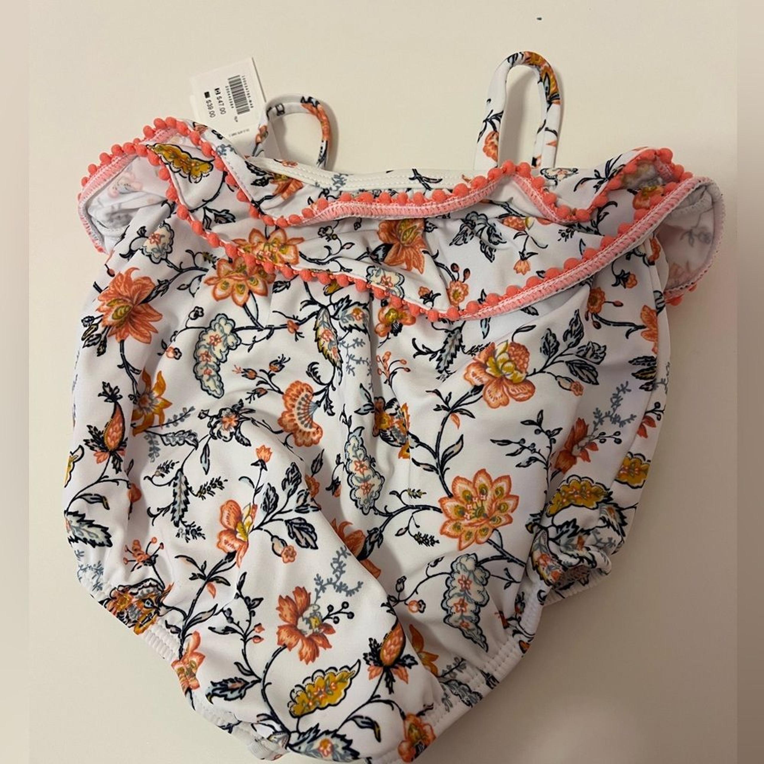 NWT Janie and Jack ruffled floral one piece