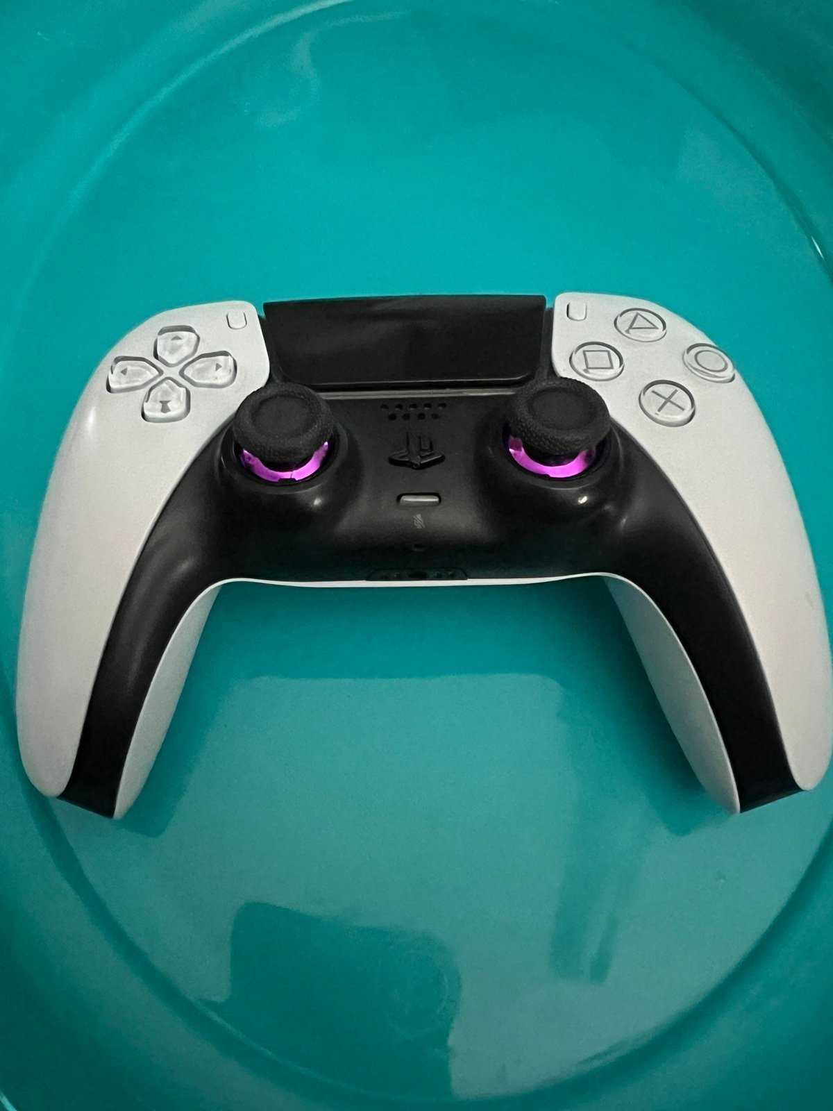 PS5 Controller white&Black RedEye center led.