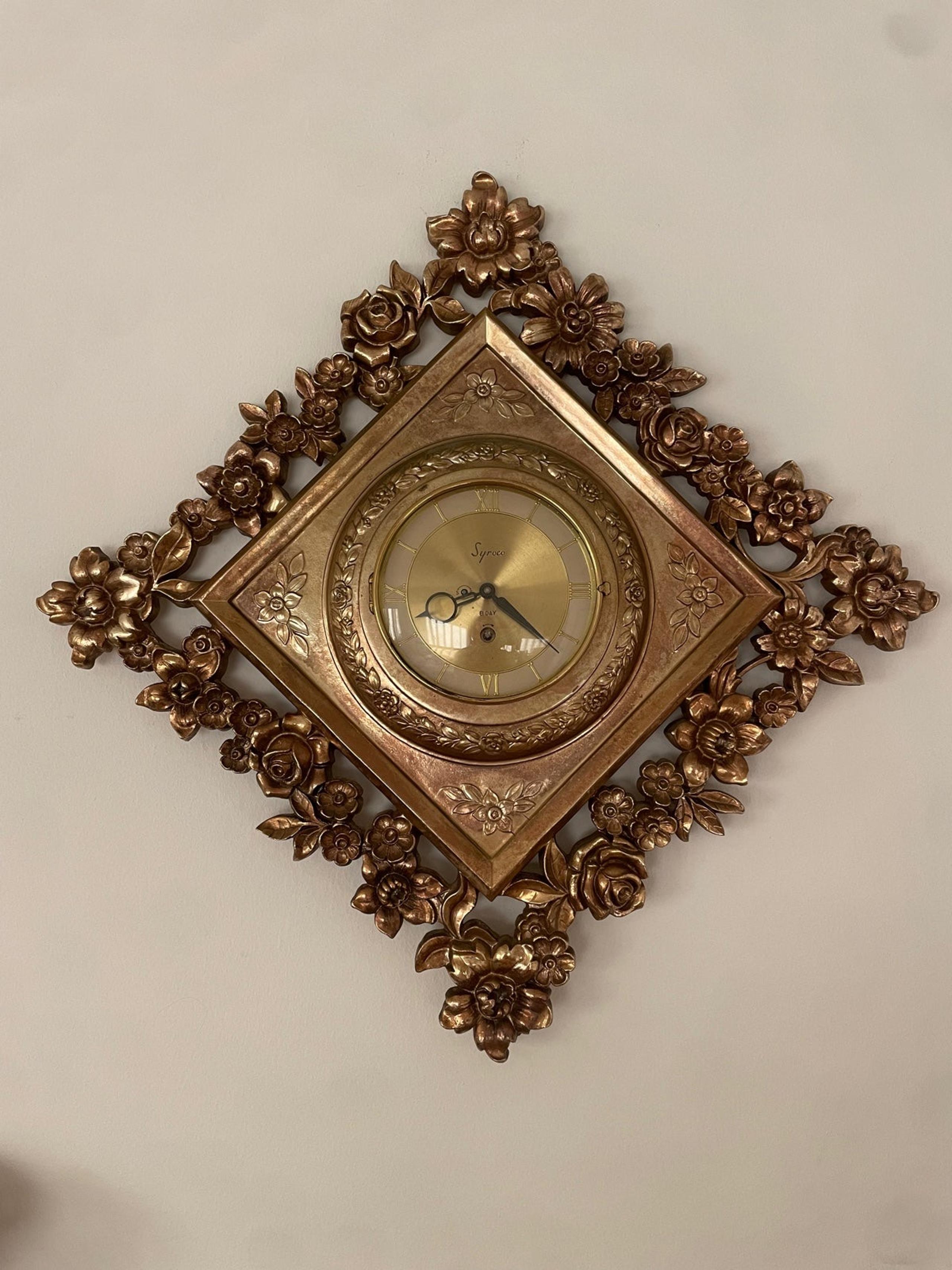 Vintage syroco clock