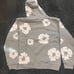 Grey denim tears wreath hoodie