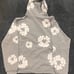 Grey denim tears wreath hoodie