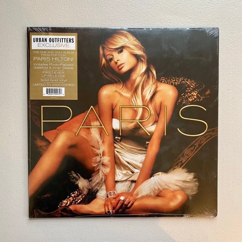 Paris Hilton - Paris Exclusive Limited Edition Gold Colored Vinyl LP x/2000 RARE