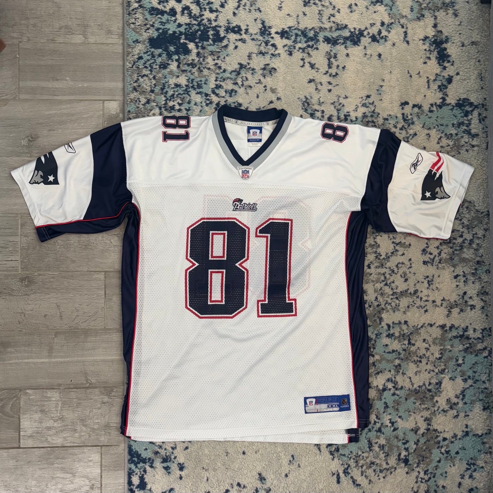 2009 Reebok NFL On Field Jersey New England Patriots Randy Moss Sz. XXL Mint