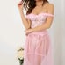 Babydoll sexy pink lingerie set