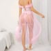 Babydoll sexy pink lingerie set