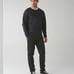 Lululemon | Chamber Long Sleeve Sweatshirt Heathered Black mens