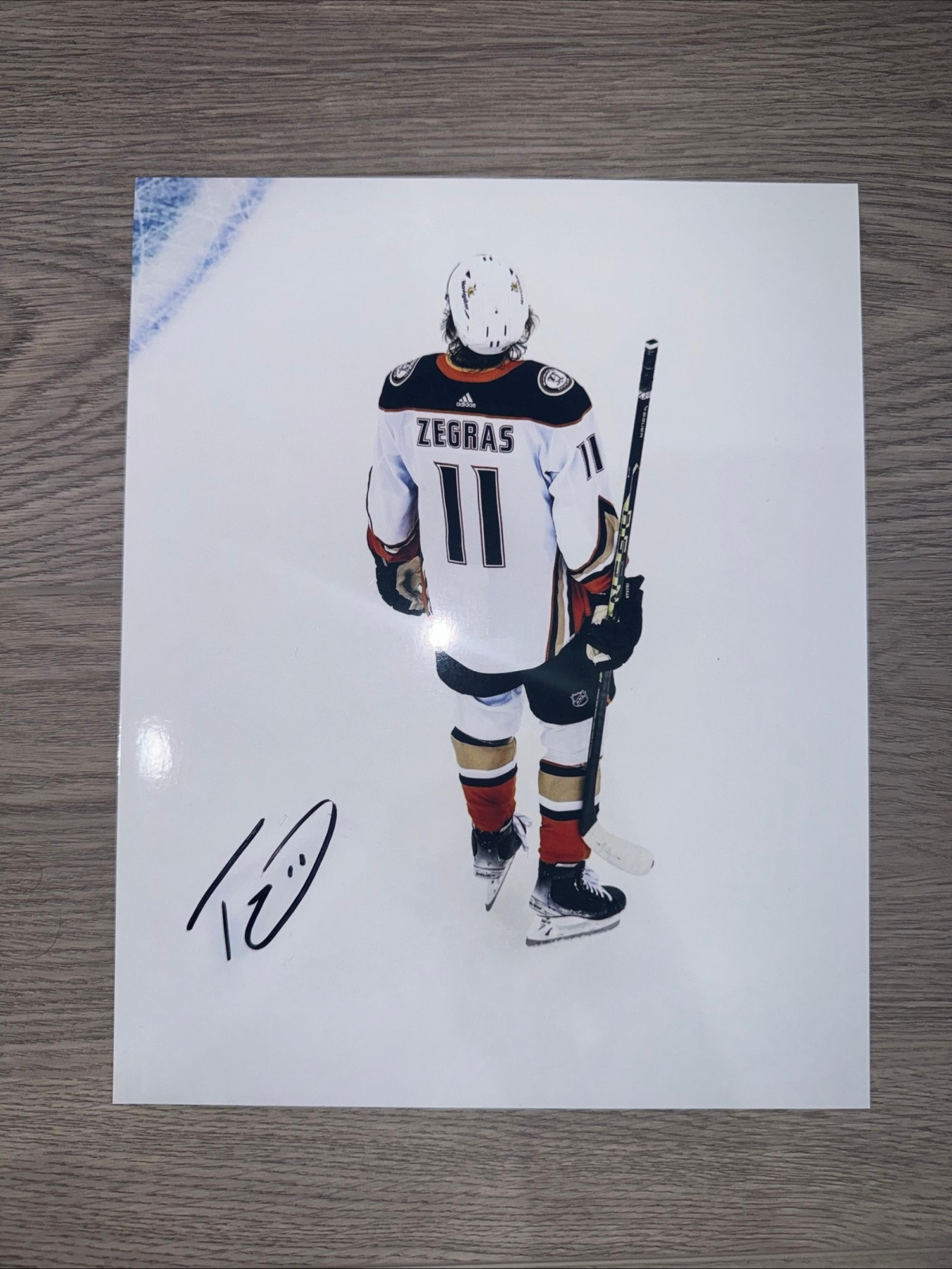 Trevor Zegras autographed picture
