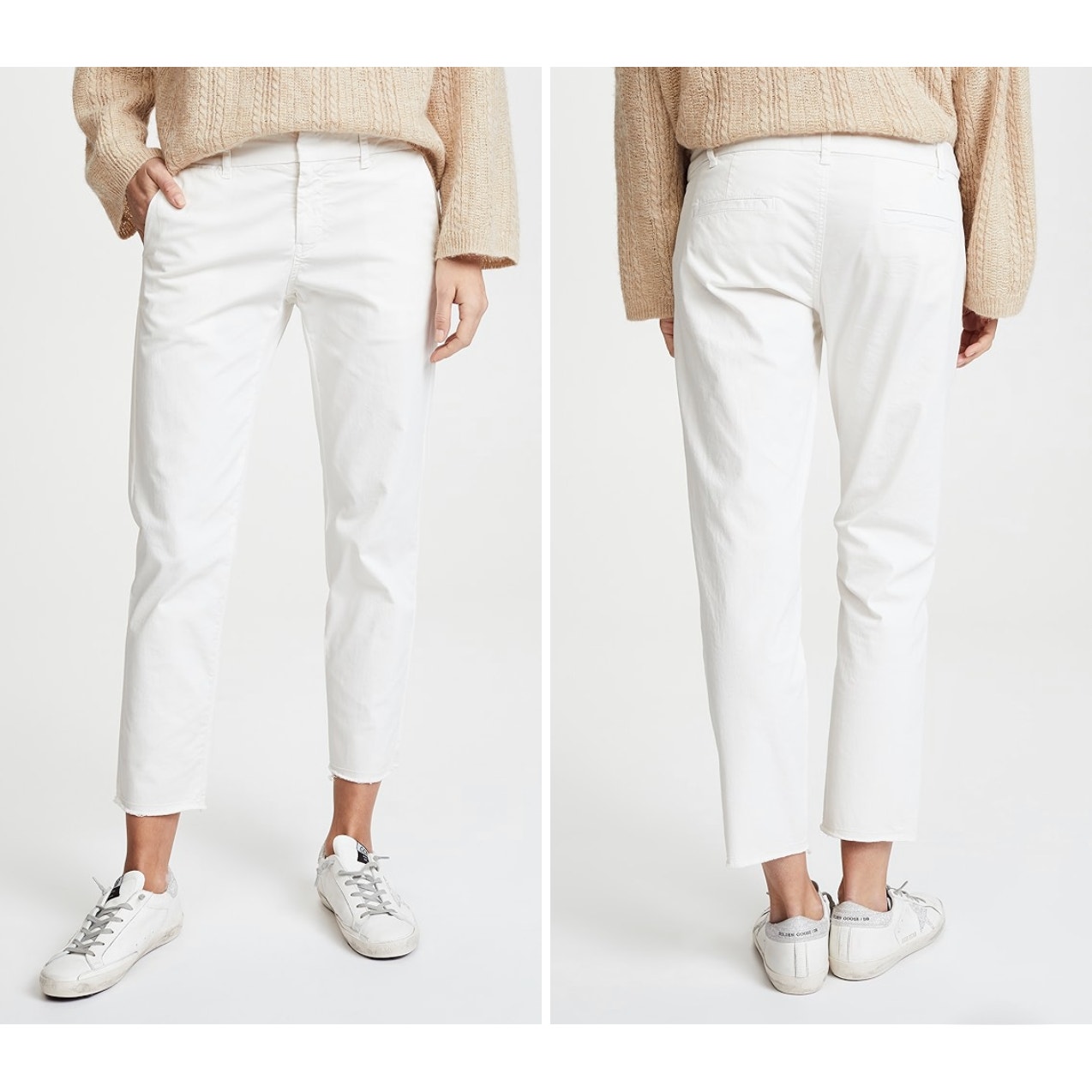Nili Lotan East Hampton Pants in Eggshell 6