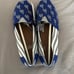 Los Angeles Dodgers Womens Stripe Canvas Shoe