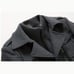 Men's Stand Collar Wool Blend Pea Coats With Removable Inner Collar