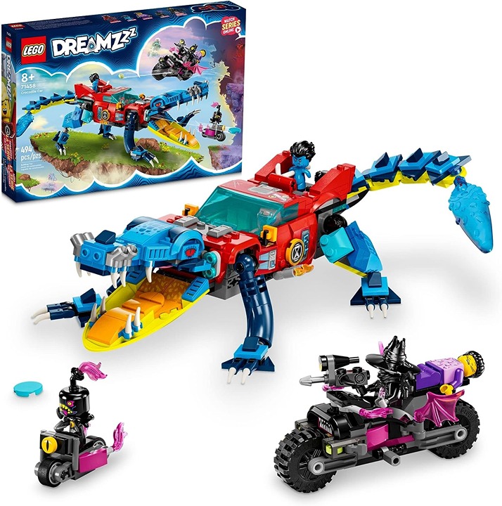 NEW LEGO DREAMZzz Crocodile Off-Road Car Truck Boat 71458 Minifigures 494 Pieces